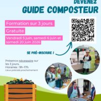 5/6 et 20 Juin 2026 – FORMATION DEVENEZ GUIDE COMPOSTEUR