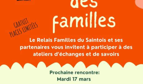 17 Mars 2026 – Atelier échange et de partage : comment accompagner son enfant vers l’autonomie à chaque étape de son développement.