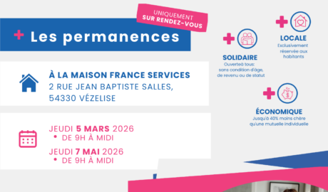 5 mars et 7 mai 2026 – PERMANENCE MUTUA +