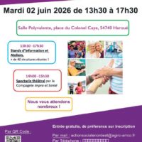 2 JUIN 26 – FORUM DES SENIORS ET DES AIDANTS DU SAINTOIS