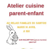 14 AVRIL 26 – ATELIER CUISINE PARENT-ENFANT
