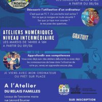 8 / 9 JUIN 26 – ATELIERS NUMERIQUES A L’ATELIER FAMILLES RURALES