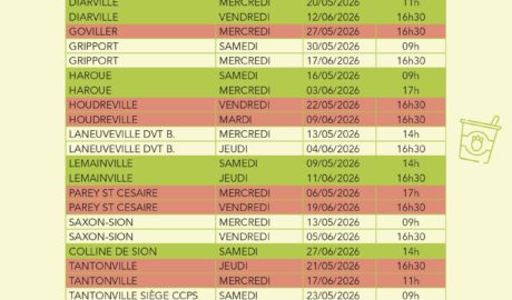 09 / 28 MAI ET 13 / 24 JUIN 26 – PERMANENCE DISTRIBUTION D’ECO-SACS A VEZELISE