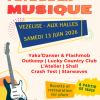 13 JUIN 26 – FÊTE DE LA MUSIQUE AUX HALLES DE VEZELISE