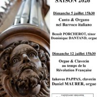 5 et 12 JUILLET 26 – LES AMIS DE L’ORGUE