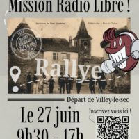 27 JUIN 26 – 40 ANS DE LA RADIO DECLIC : RALLYE A ETAPES (ESCAPE GAME)