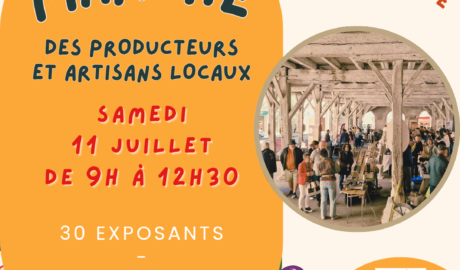 11 JUILLET 2026 – MARCHE DES PRODUCTEURS ET ARTISANS LOCAUX